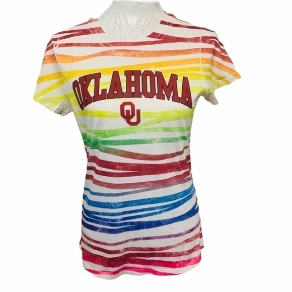 Qu Oklahoma University Football Tee Size Medium - Picture 1 of 7